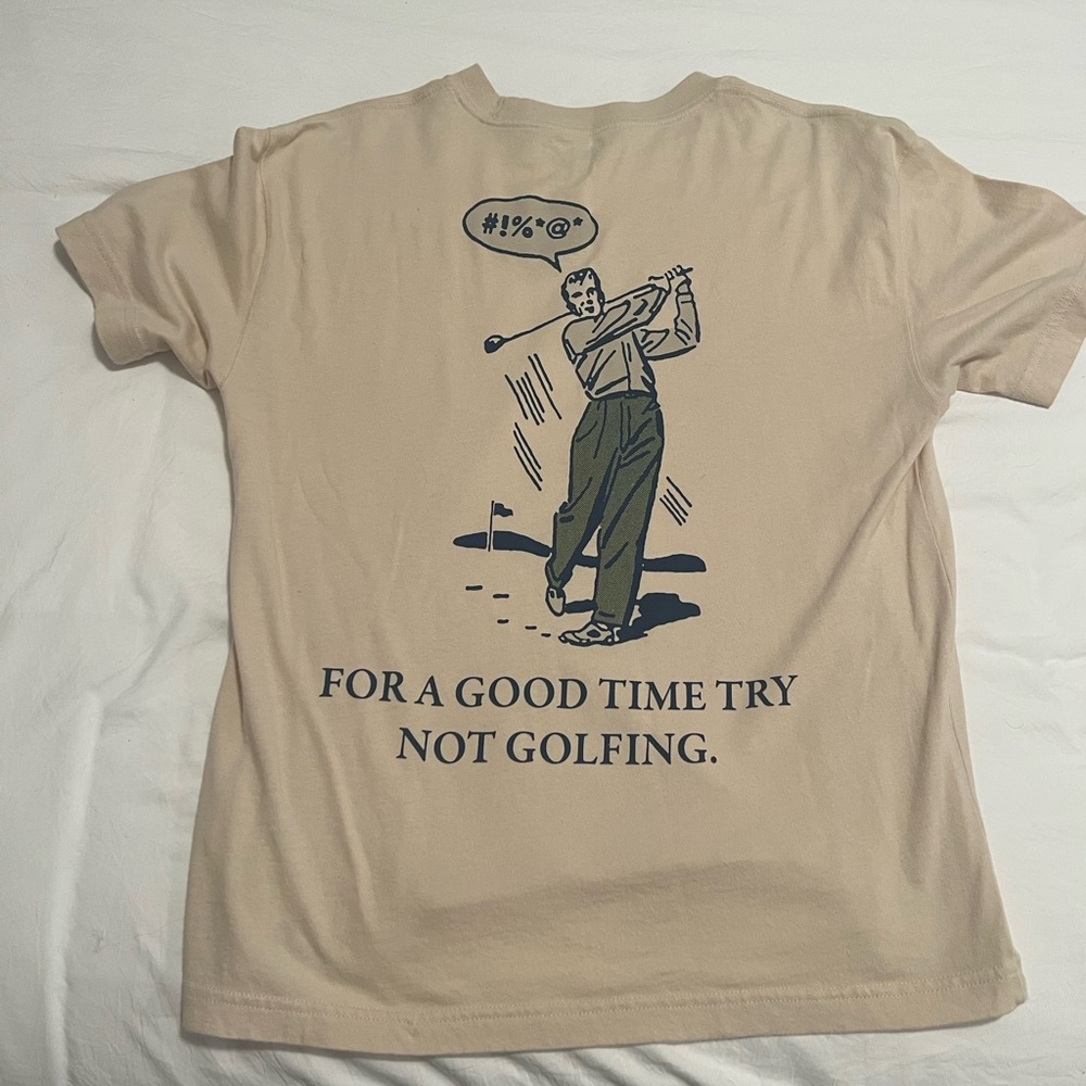 Abercrombie & Fitch Tan Graphic Tee